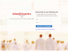 Tablet Screenshot of islamicevents.sg